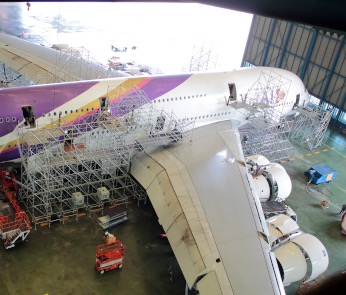Thai Airline A380 Aircraft Maintenance