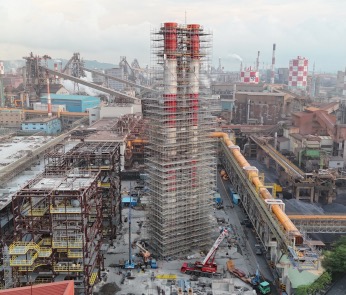 China Steel Power Plant – Chimney Construction Project