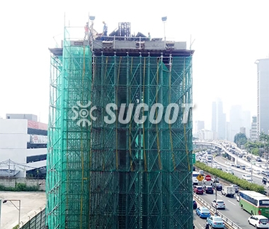 Jakarta LRT Cawang P173 and P174 Cap beam Projects with Ø60.2mm Shoring and Heavy Duty Scaffolding from SUCOOT